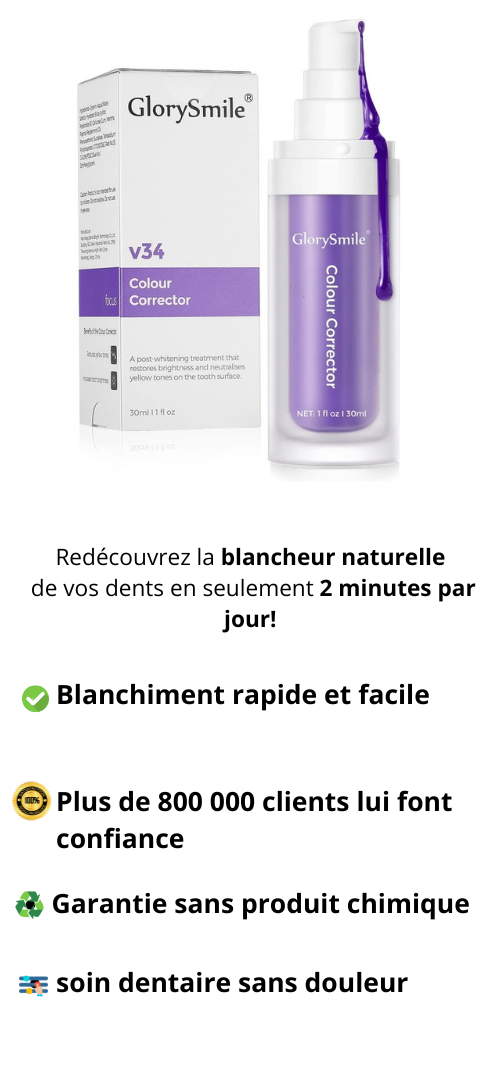 Correcteur Violet  - Blanchiment des Dents Naturel en 2 Minutes